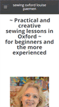 Mobile Screenshot of oxfordsewinglessons.com